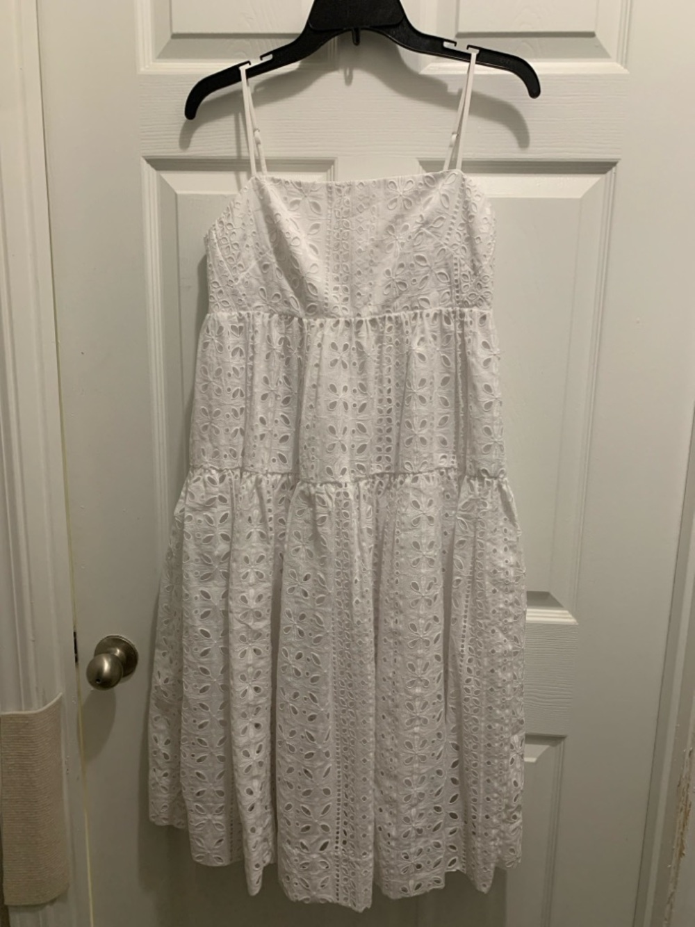 J CREW NWOT WOMENS SUNDRESS SIZE 8 WHITE EYELET